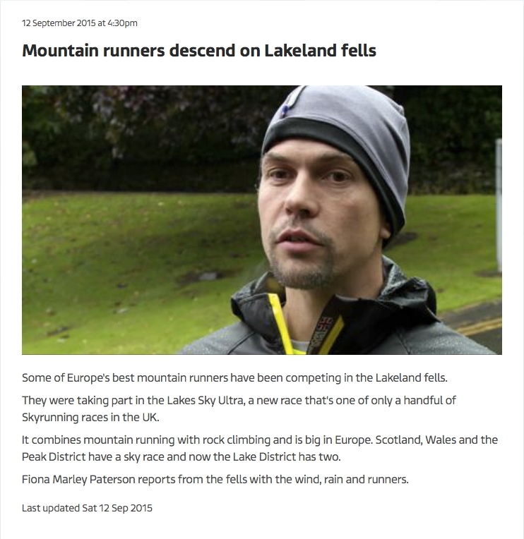 Mountain runners descend on Lakeland fells